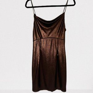 (NWT) NEED SUPPLY CO WHICH WE WANT metallic mini dress